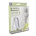 Woombie Air Nursery Swaddling Blanket - For Babies Up to 3 Months - Vented (Grey/White, 5-13 lbs)