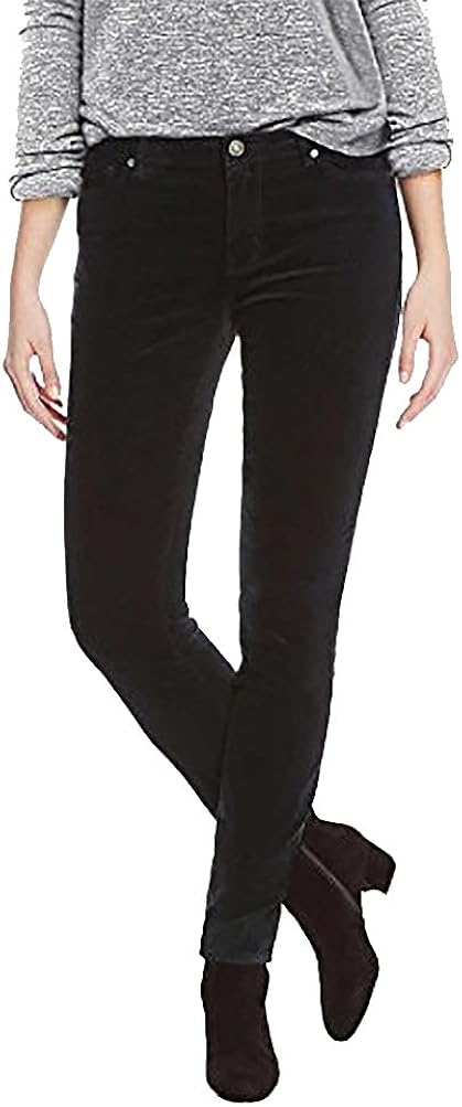 black stretch skinny trousers