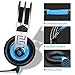 Gaming Headset Compatible Xbox One, SADES PS4 Headset with Mic, PC, Noise Cancelling Over Ear Headphones with LED Light Bass Surround Soft Memory Earmuffs Compatible Mac Laptopthumb 3