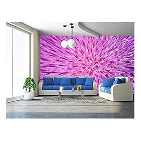 Background of Thistle Flower Closeup - Removable Wall Mural | Self-Adhesive Large Wallpaper - 66x96 inches