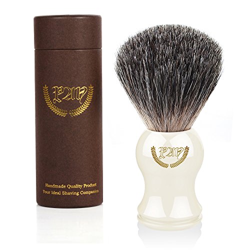 Shaving Brush, 100% Pure Badger, Handmade Handle (Ivory). for All Methods,Safety Razor,Double Edge Razor,Straight Razor or Shaving Razor, its The Best Badger Shaving Brush. - Thumbnail 4