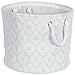 Bone Dry Pet Storage Collection Lattice Paw Print, Small Round, White/Aqua