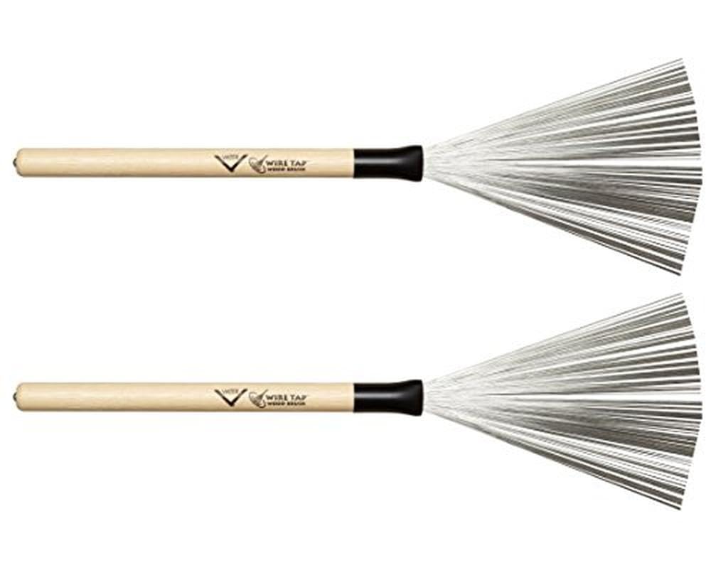 Vater Drumsticks VWTW - Wire Tap Brushes - Brush - Wood Handle