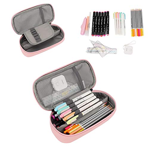 image for Mibasies Pencil Case for Girls Kids Makeup Cosmetic Pouch Pen Organize