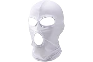 WYSUMMER 3 Hole Full Face Mask, Women Men Thin Balaclava Face Mask for Motorcycle Bike Hunting Cycling Cap Ski