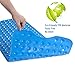 AmazerBath Bath Tub Mat, Larger Suction Cups Bath Mats with Strong Grip, Safe TPE Material, Machine Washable, Non-Slip Shower Mats for Bathroom, 39 x 16 Inches (Blue)