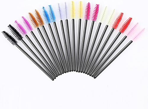 100pcs Disposable Eyelash Brush Mascara Wands Eye Makeup Applicator Colorful Brushes