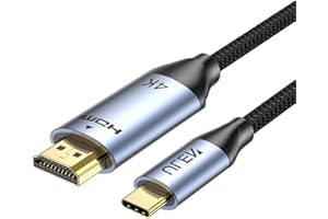 USB C to HDMI Cable 4K@60Hz, High-Speed Type C to HDMI Cord for MacBook, iPhone 16/15 Pro/Max, iMac, iPad Pro, Galaxy S24, Su