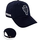 Desert Cactus University of Nevada Reno Baseball Hat UNR Wolf Pack Brimmed Embroirderd Cap Adjustable Cloth Strap Adult (Style B) Blue