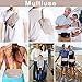 Travel Money Belt Waist Wallet RFID Blocking, Anti-Theft Passport Holder, Hidden Waist Stash for Men Women, Khaki (2 Credit Card RFID Blocking Sleeves Bonus)