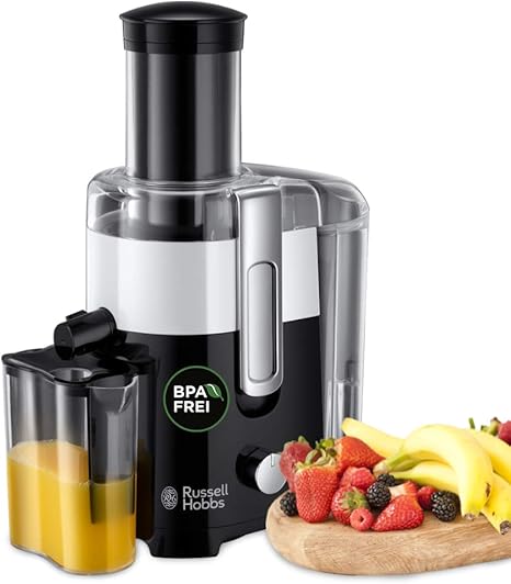 Amazon De Russell Hobbs Entsafter Horizon Extra Grosse Einfulloffnung F Ganzes Obst Gemuse 2 Geschwindigkeitsstufen 750ml Saftbehalter 2 0l Fruchtfleischbehalter Bpa Frei Elektrische Saftpresse 24741 56