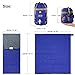 Andake Envelope Sleeping Bag, Machine Washable Lightweight Splash-Resistant with Compression Sack Great for 3 Season Indoor & Outdoor Use, for Hiking, Camping, Backpacking, Traveling (Single/Double)