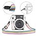 Fintie Protective Case for Fujifilm Instax Mini 90 - Crystal Hard PVC Cover for Fujifilm Instax Mini 90 Neo Classic Instant Film Camera with Removable / Adjustable Strap, Clear