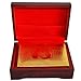 SandiaSummer 24K Gold Foil Playing Cards $100 Dollar Poker Full Deck with Wood Box