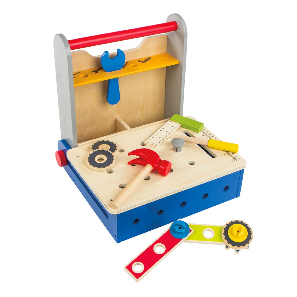 WOOMAX - Folding Wooden Tool Box (ColorBaby 46216)