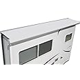 The ShadePro RV Slideout Topper - 140" to 163" Trim to Fit Slide Out Awning Fabric Replacement for RVs and Campers - Ultra-Durable Vinyl Fabric (White)