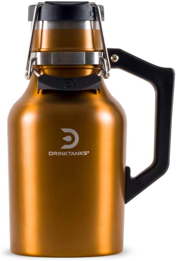 DrinkTanks 32 oz Vacuum Insulated Stainless Steel Beer Growler