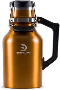 DrinkTanks 32 oz Vacuum Insulated Stainless Steel Beer Growler