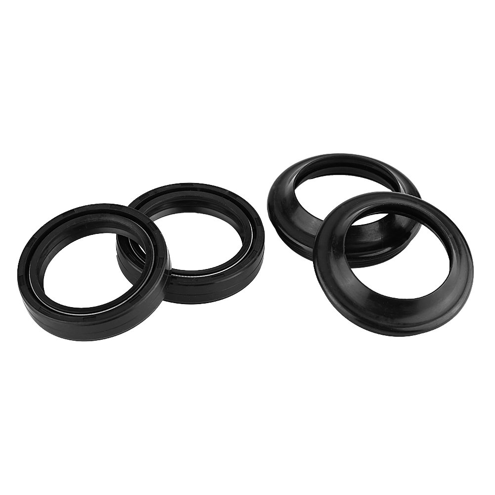 Fork Oil Seal for GSX750F GSXR750,4Pcs Motorcycle Front Fork Oil Seal, Damper Oil Seal + Dust Seal Rubber