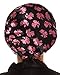 LRKC Women's Waterproof Double Layered Reusable Bathing Shower Cap, Pink Bows