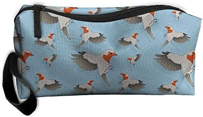 Peace Dove Cosmetic Bags Brush Pouch Makeup Bag Zipper Wallet Hangbag Pen Organizer Carry Case Wristlet Holder