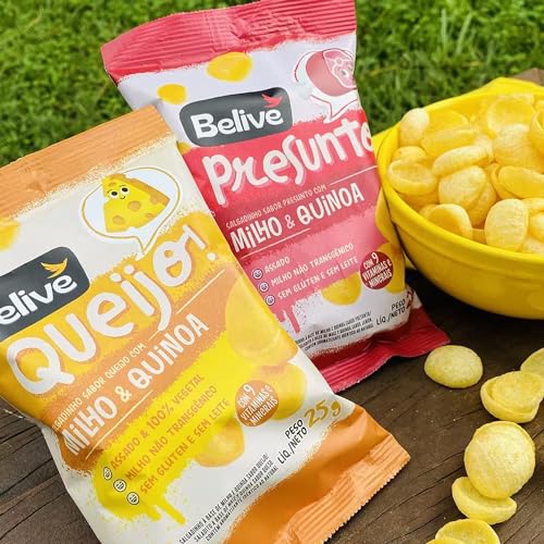 Kit Lanche Escolar Salgadinho Saudável BELIVE (30 pacotes)