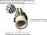 Hairstore Hairdressing Salon Tap Valve Faucet for Basin Backwash 150cm view 6