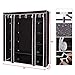 SONGMICS 59 Inch Portable Clothes Closet Wardrobe Storage Organizer with Non-woven Fabric, Quick and Easy to Assemble, Extra Strong and Durable, Brown ULSF03K