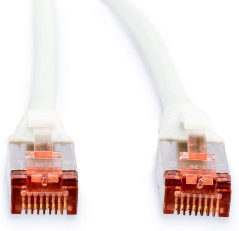 Digitus LAN Cable Cat 6-10m - RJ45 Network Cable - S/FTP Shielded - 1 Gbps - Compatible with Cat6A and Cat7 - White - Image 4