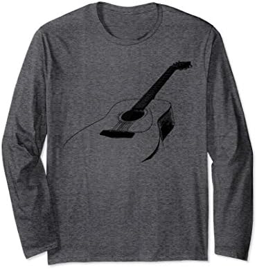 Unisex Music TShirt Accoustic Guitar Shirt XL: Dark Heather