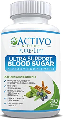 Blood Sugar Support Supplement for Heart & Cardiovascular Health - Controls Glucose & Metabolism, Insulin & Cholesterol - Supports Immune Health & Weight Loss - 20 Natural Ingredients