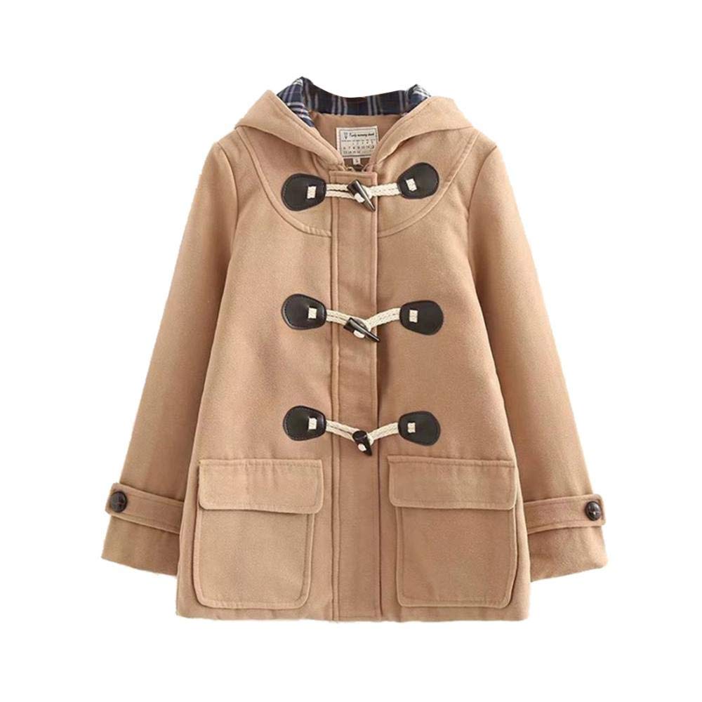 Mua Gets ゲッツ ダッフルコート レディース 女の子 コート アウターコート ウールコート フード付き 大きいサイズ オーバー 学生制服 かわいい 無地 保温 防寒 学生 通勤 通学用 Tren Amazon Nhật Chinh Hang 21 Fado