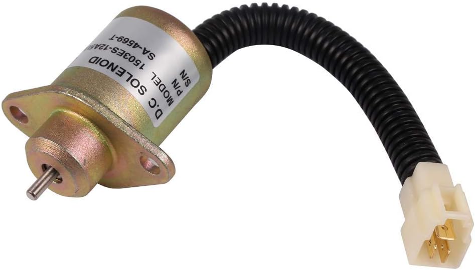 KingMaker Fuel ShutOff Solenoid 1503ES-12A5UC5S 12V Replace For Kubota SA-4569-T, beige|brown|black|yellow - Image 4