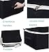 Sleeping Lamb Fabric Clothes Storage Bag, Dustproof underbed Storage Organizer for Comforters, Blanket, linens (Black)