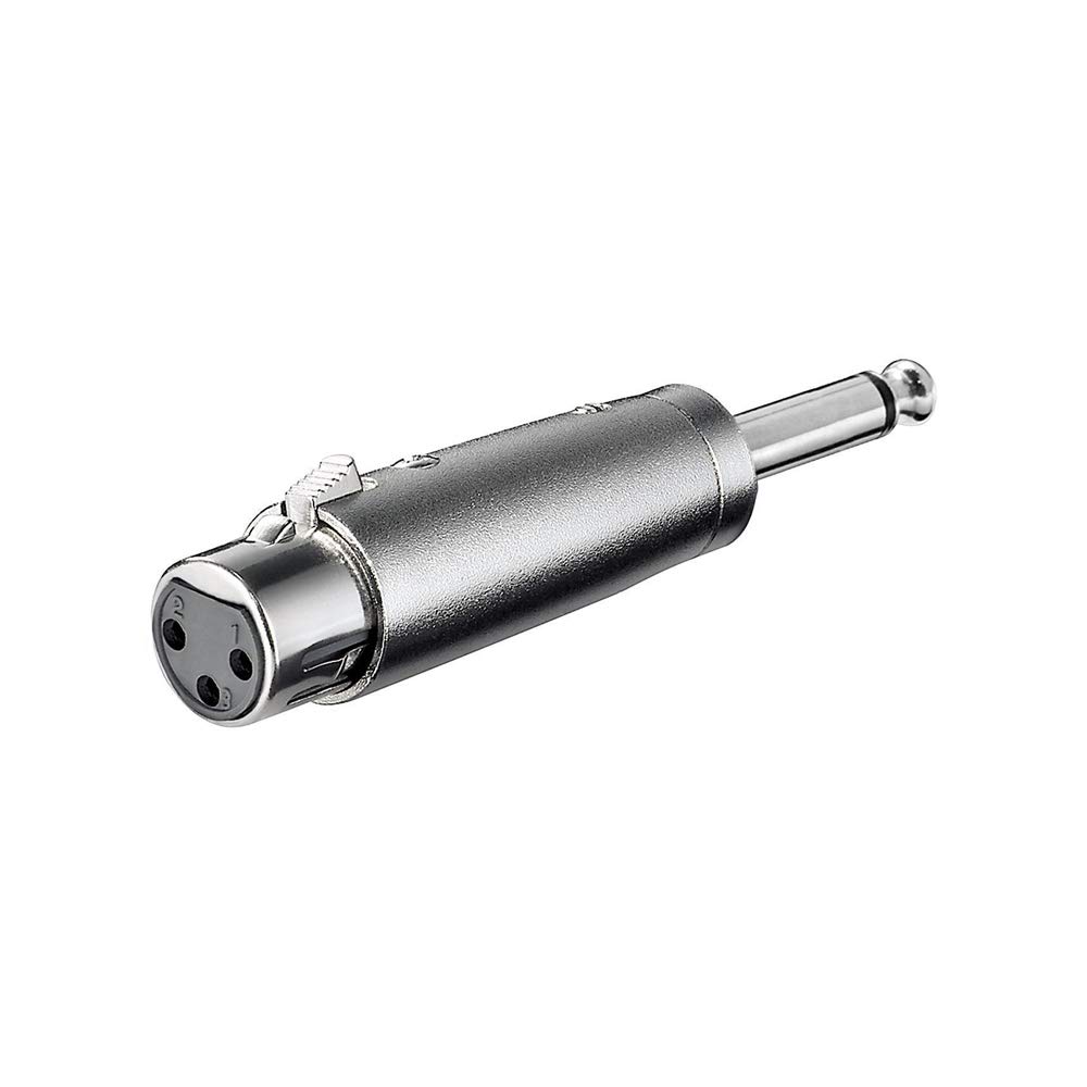 Wentronic 27451-GB 3 Pin Jack to 6.35mm Mono Plug XLR Adaptor