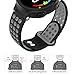 MoKo Garmin Forerunner 235 Watch Band, Soft Silicone Replacement Watch Band for Garmin Forerunner 235/235 Lite / 220/230 / 620/630 / 735XT, Approach S20 / S5 / S6 Smart Watch, Black + Gray