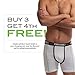 Cariloha Men's Bamboo-Viscose Boxer Briefs - Breathable Underwear for Men - Medium - Steel Blue