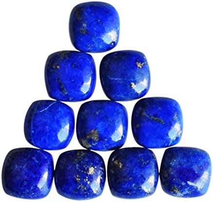 4x4 mm Square Shape, Amazing AAAA+ Quality Rare Blue Lapis Lazuli Cabochon 7 Pcs Lot, Hand Cut Stone Lot