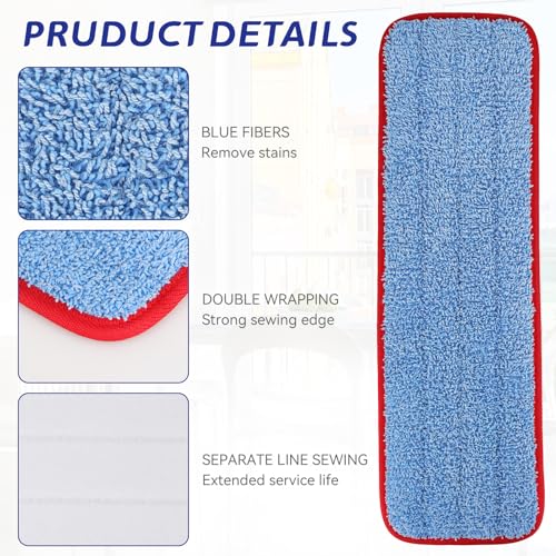 Replacement Microfiber Pad for Rubbermaid Commercial 18.5 Inch Mop Head - 10 photo 10
