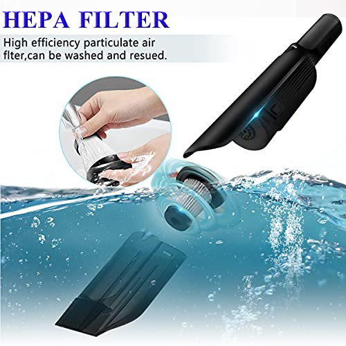 EEACE Car Vacuum Cleaner Cordless Rechargeable Mini Handheld Bug