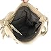 HOXIS Studded Tassel Zipper Pocket Faux Suede Leather Cross Body Bag Womens Purse (Black)