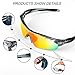 Polarized Sports Glasses Bike Sunglasses for Men Women Youth Cycling Running Driving Fishing Golf Baseball with 5 Interchangeable Lenses
