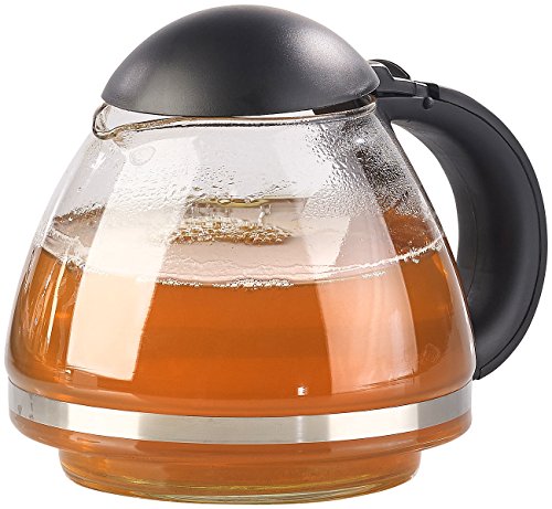 Rosenstein & Söhne Teekanne elektrisch: Edelstahl-Wasserkocher WSK-300.set mit Teekanne (Teestation mit Wasserkocher, Kanne, Warmhalteplatte) – Bild 5
