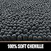Mayshine Non-slip Bathroom Rug Safety Shower Mat Machine-washable Bath Carpet with Water Absorbent Soft Microfibers of - Dark Gray（24×39 inches）