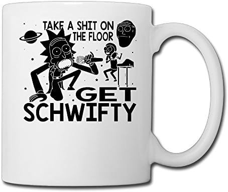 Rick And Morty Inspired Get Schwifty Unique Ceramic Funny Coffee Mugs