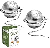 BESTonZON 2PCS Tea Strainer 2.2 Inch Ultra Fine 304