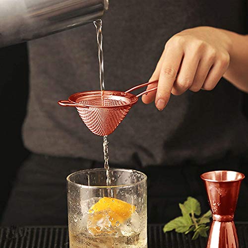 Cocktail-Sieb aus feinem Netz, feines Edelstahl-Netz-Sieb für Cocktail-Getränke, Barkeeper, Bar-Werkzeug (1) – Bild 5