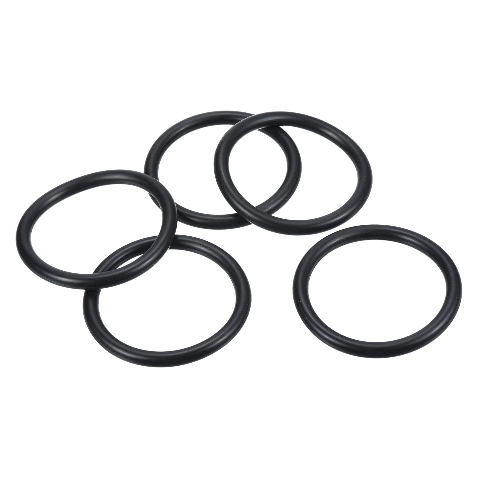 PATIKIL Nitrile Rubber O-Rings 60mm OD 48.6mm ID 5.7mm Width, 25 Pcs Metric Sealing Gasket for Faucet Plumbing Automotive Repair, Black