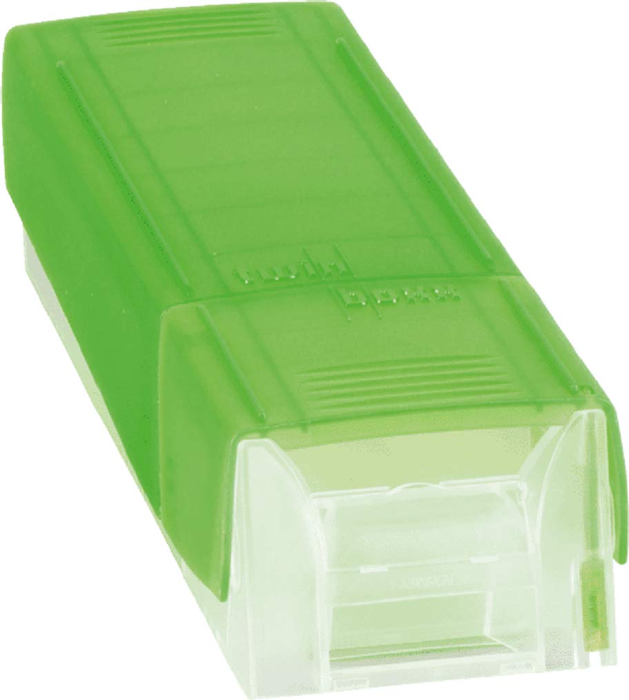 Brunnen Twinboxx Styrolux Index Card Box with Approx. 600 Cards A8 Pea Green