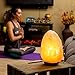 Salt Lamp by HSS Himalayan Salt Lamp Himalayan Pink Salt Lamp Salt Lamp Cord With Dimmer Switch 6 - 7 lbs, 7 - 8 Inches, Shinny Wooden Base, 1 Bulb, 6 Feet Long UL Approved Cord
